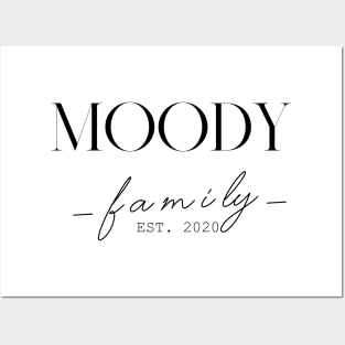 Moody Family EST. 2020, Surname, Moody Posters and Art